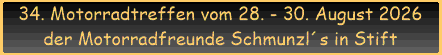 Motorradtreffen 2026 der MF Schmunzl´s